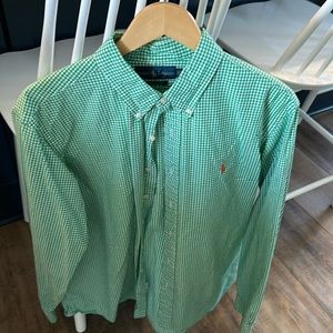 Ralph Lauren Green checked button down
